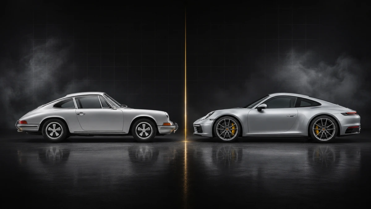Historische und moderne Porsche-911-Modelle für Modell-Updates